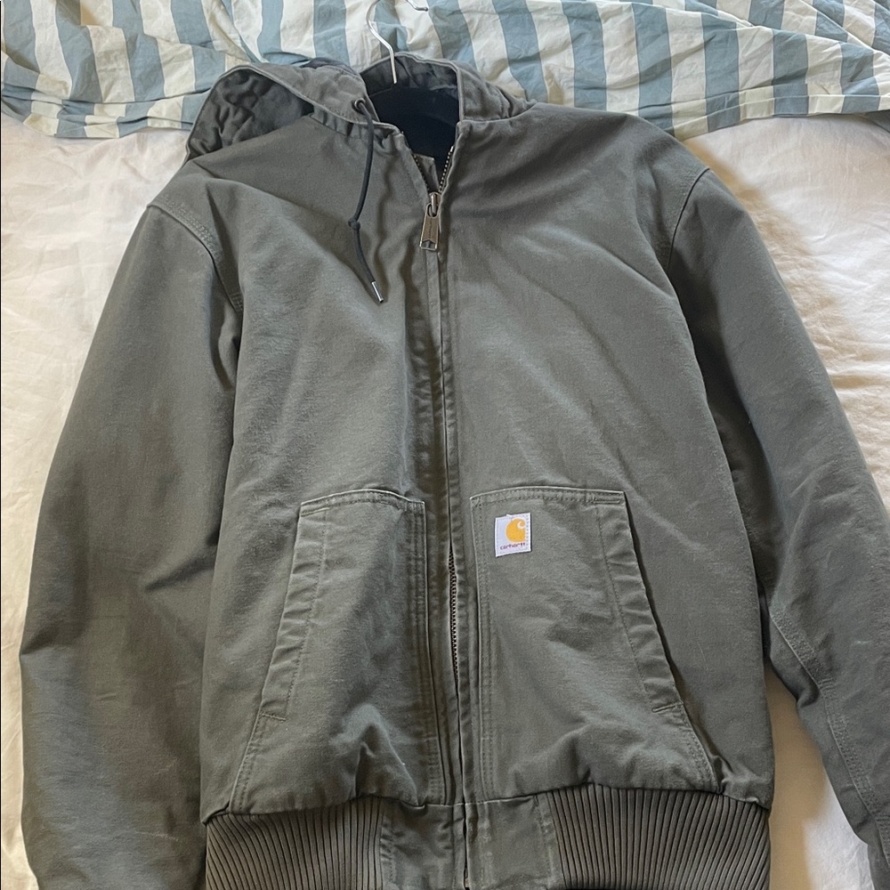 Carhartt Olive Hooded Jacket